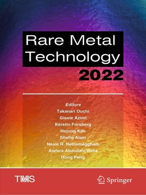 cover image of Rare Metal Technology 2022